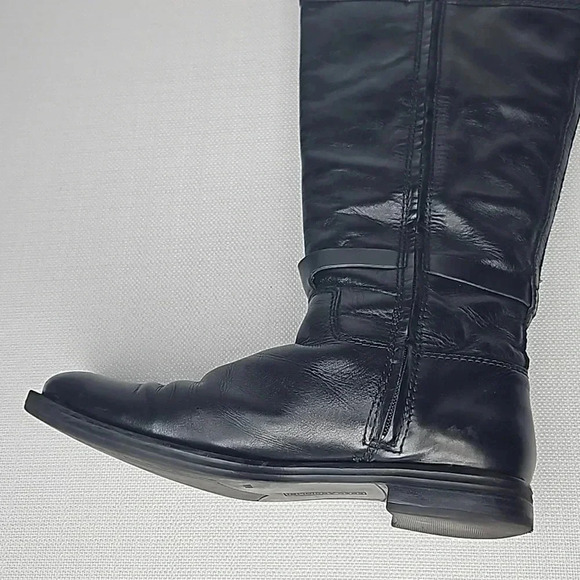 Enzo Angiolini Black Leather Riding Boots Size 8.5 - Picture 9 of 17
